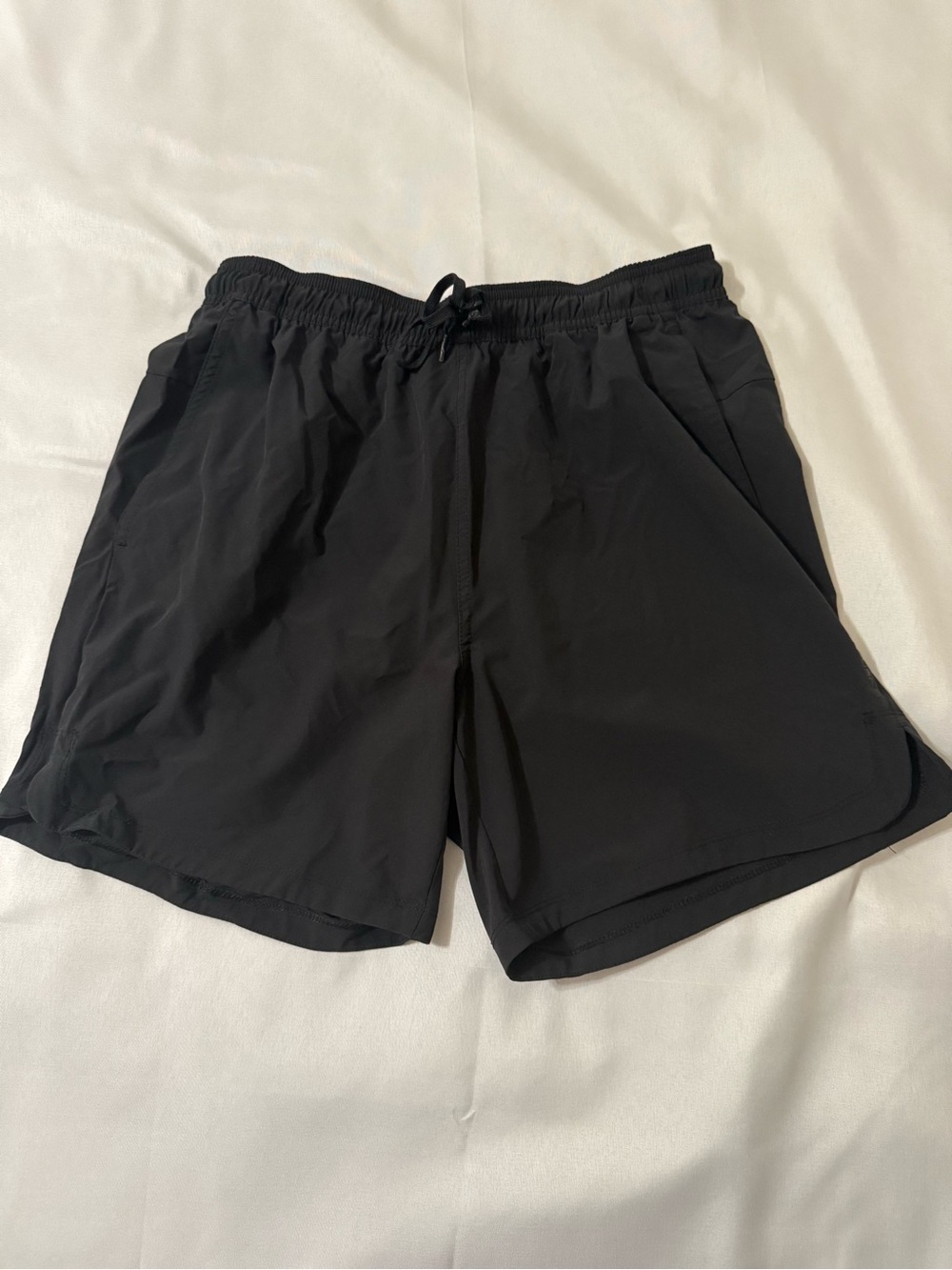 Layer 8 Black Men's Athletic Shorts with Drawstring
